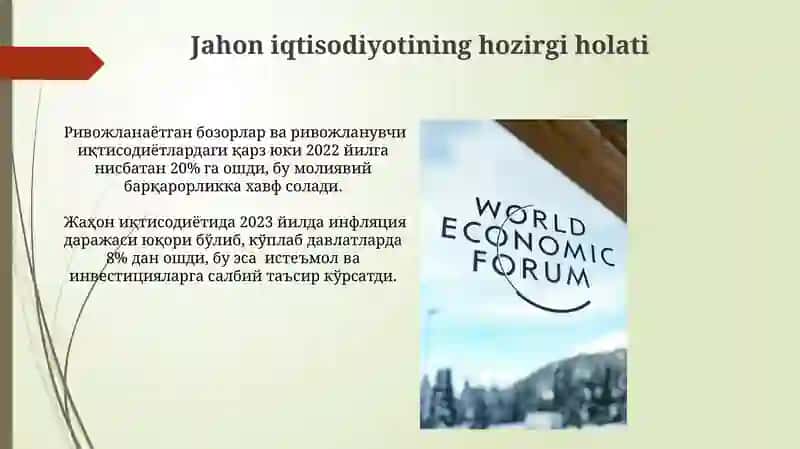 Jahon xoʻjaligining rivojlanish bosqichlari 4