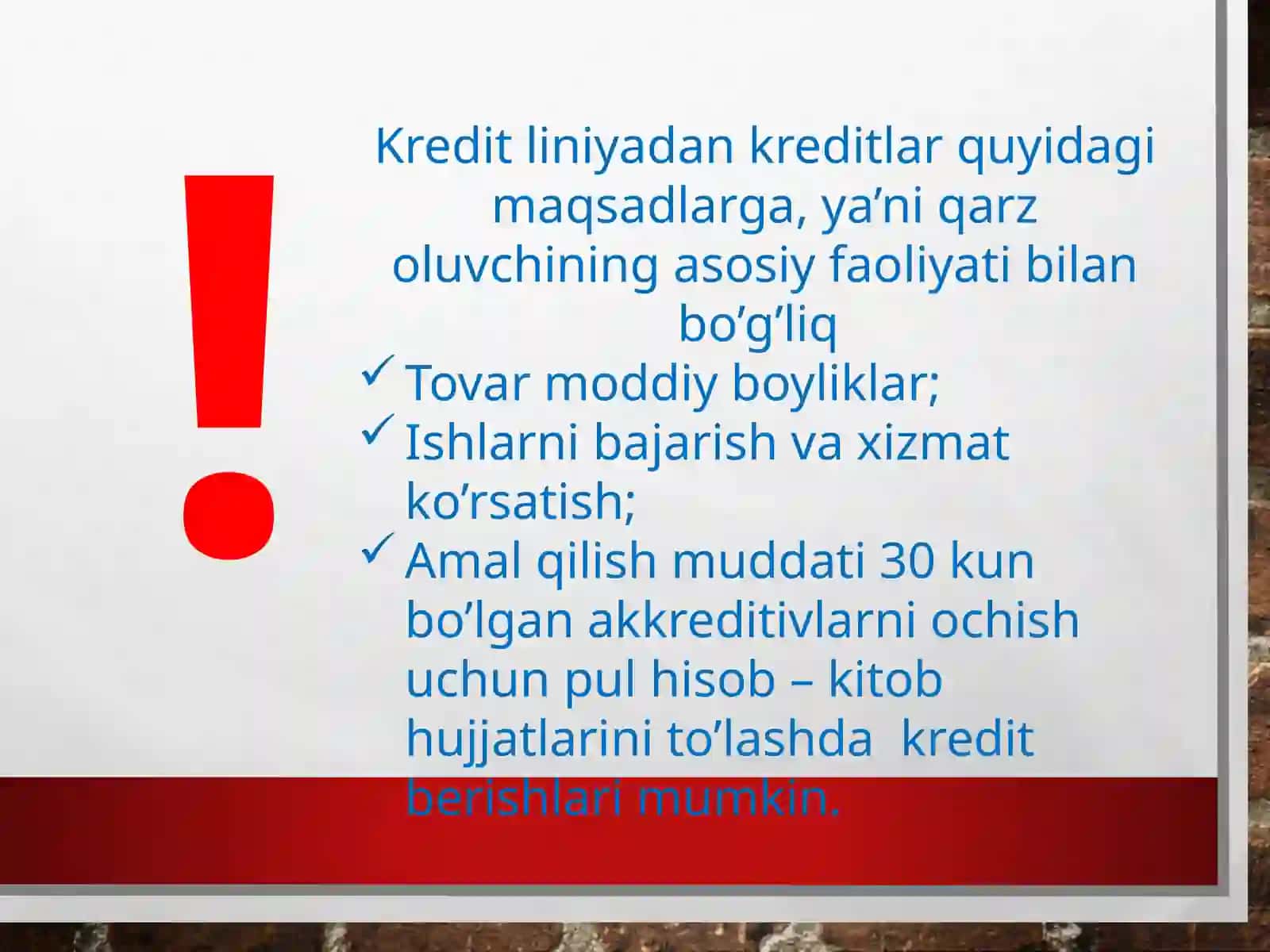 ALOHIDA KREDIT TURLARI 4