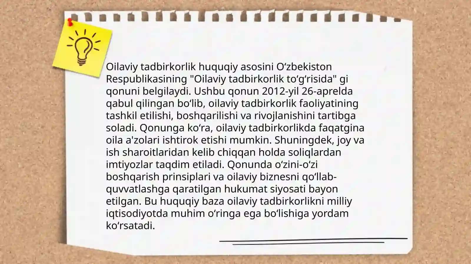 Oilaviy tadbirkorlik tòĝrisidagi qonun 4