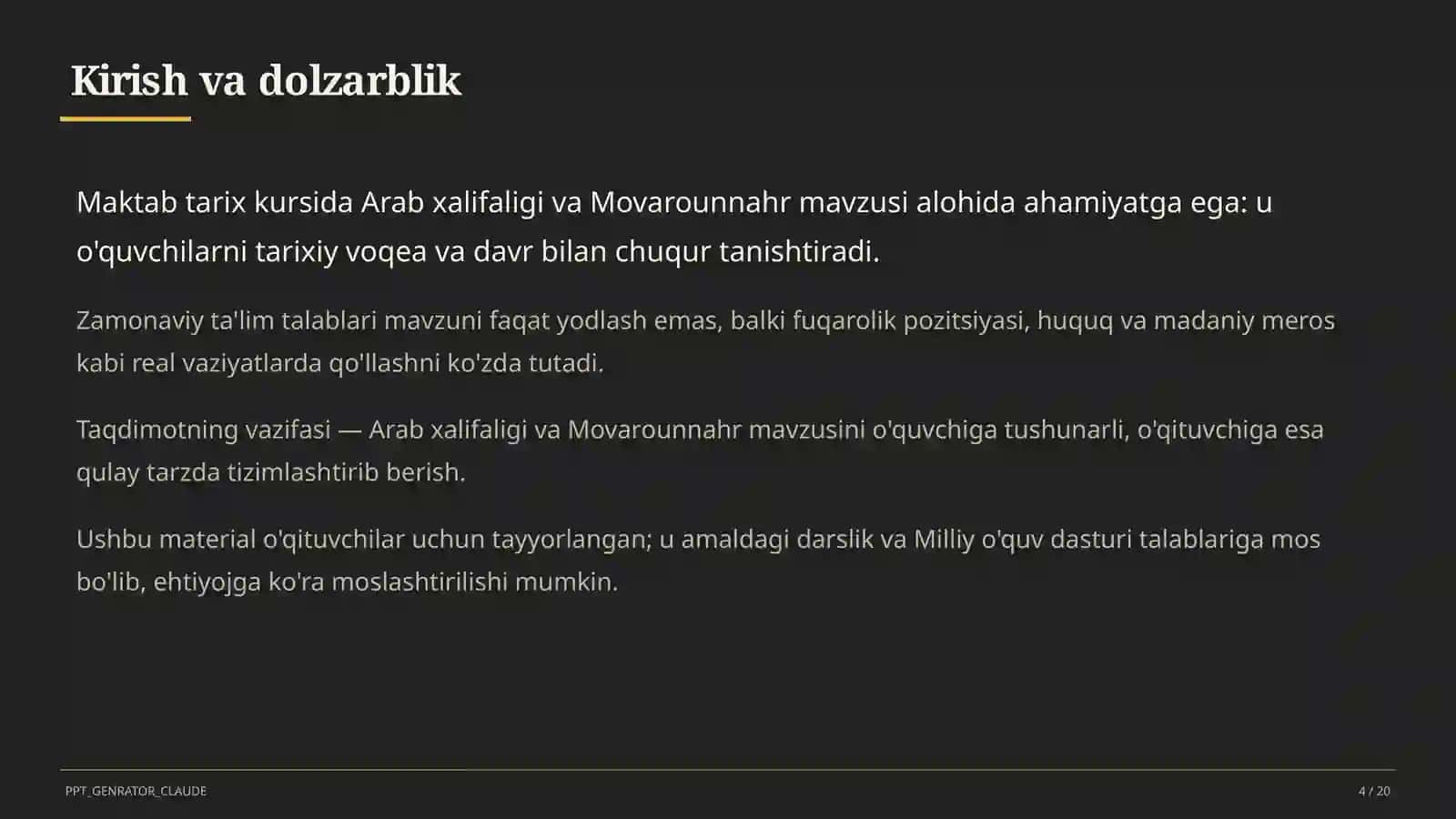 Arab xalifaligi va Movarounnahr (7-sinf) 4