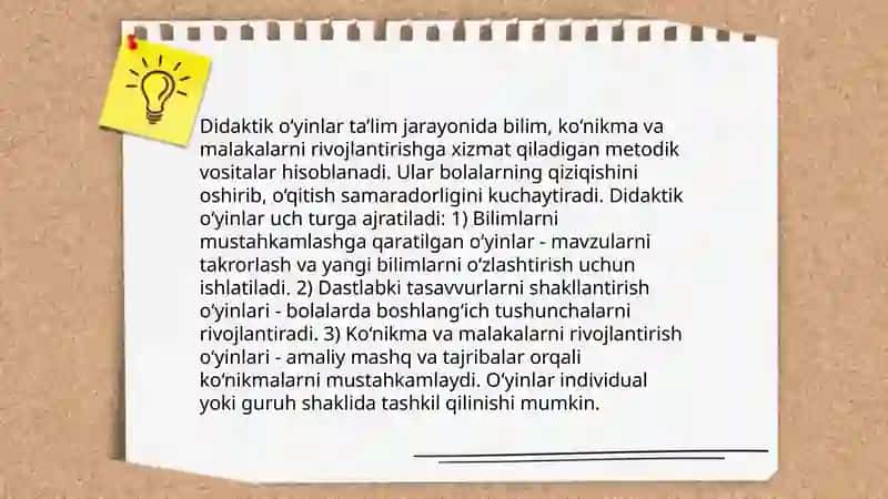 Maktab o‘quvchilarini organic kimyo bo‘yicha intelektual qobiliyatini shakllantirishda didaktik o‘yinli o‘qitish usullarini qo‘llash mazusida 4