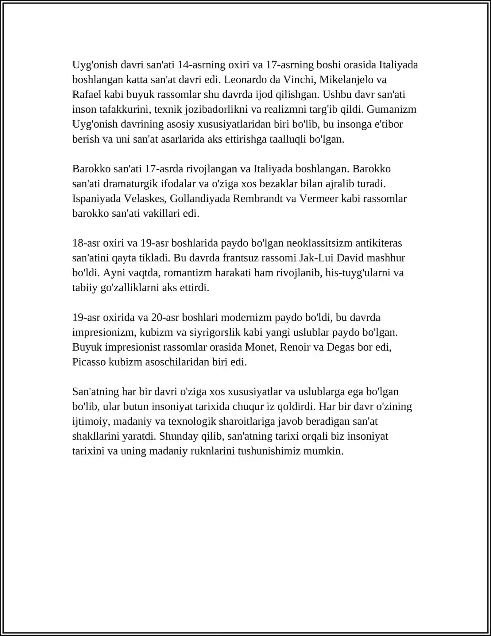 REFERAT SANATA SHAKLI 4