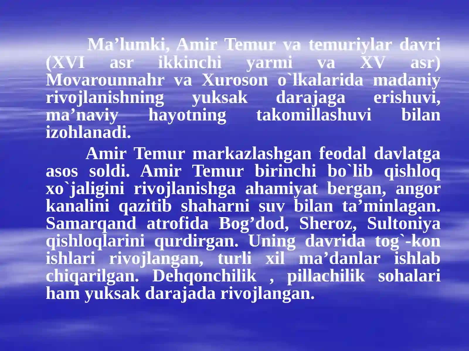 Amir Temur va uning davri 4