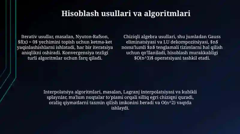 Baholash va kalkulatsiya 4