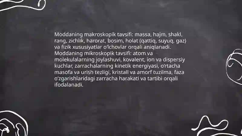 Modda va uning holatlari 4