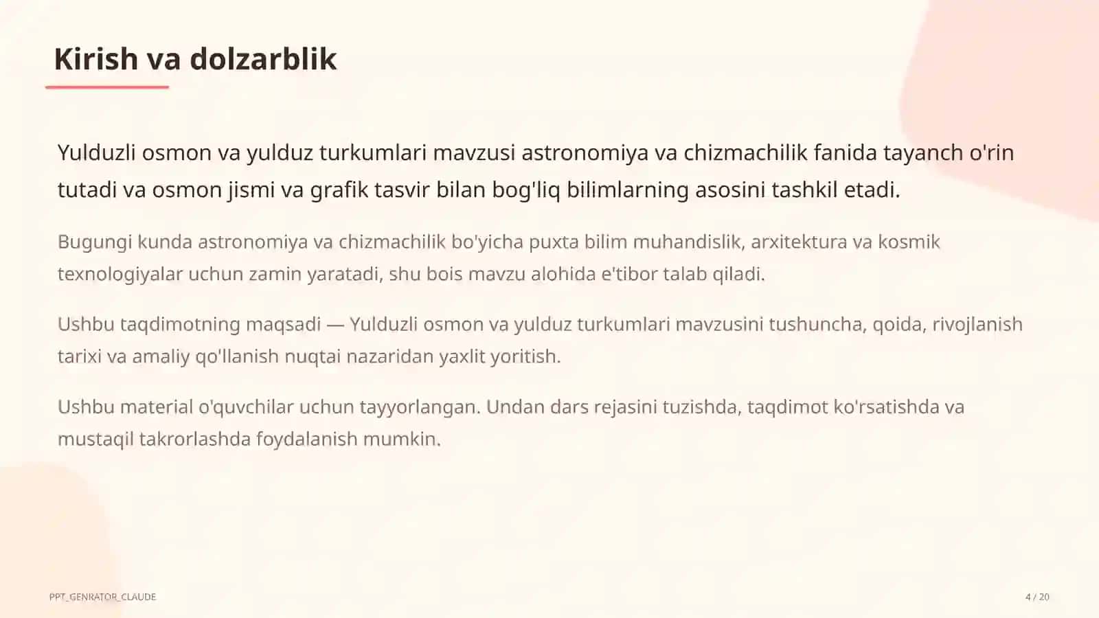Yulduzli osmon va yulduz turkumlari (8-sinf) 4