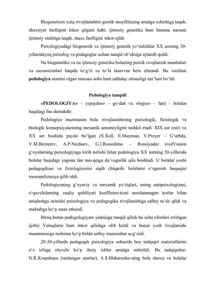 Yosh va pedagogik psixologiya fanining tadqiqot sohasi va muammolari 4