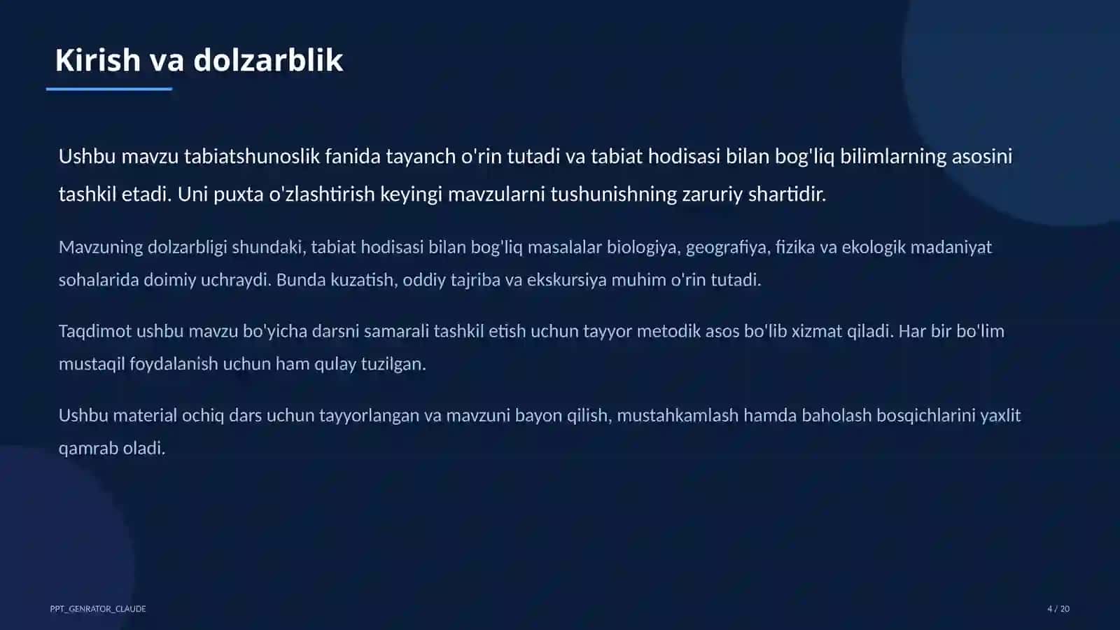 O'zbekistonning tabiiy zonalari: cho'l, tog', vodiy (4-sinf) 4