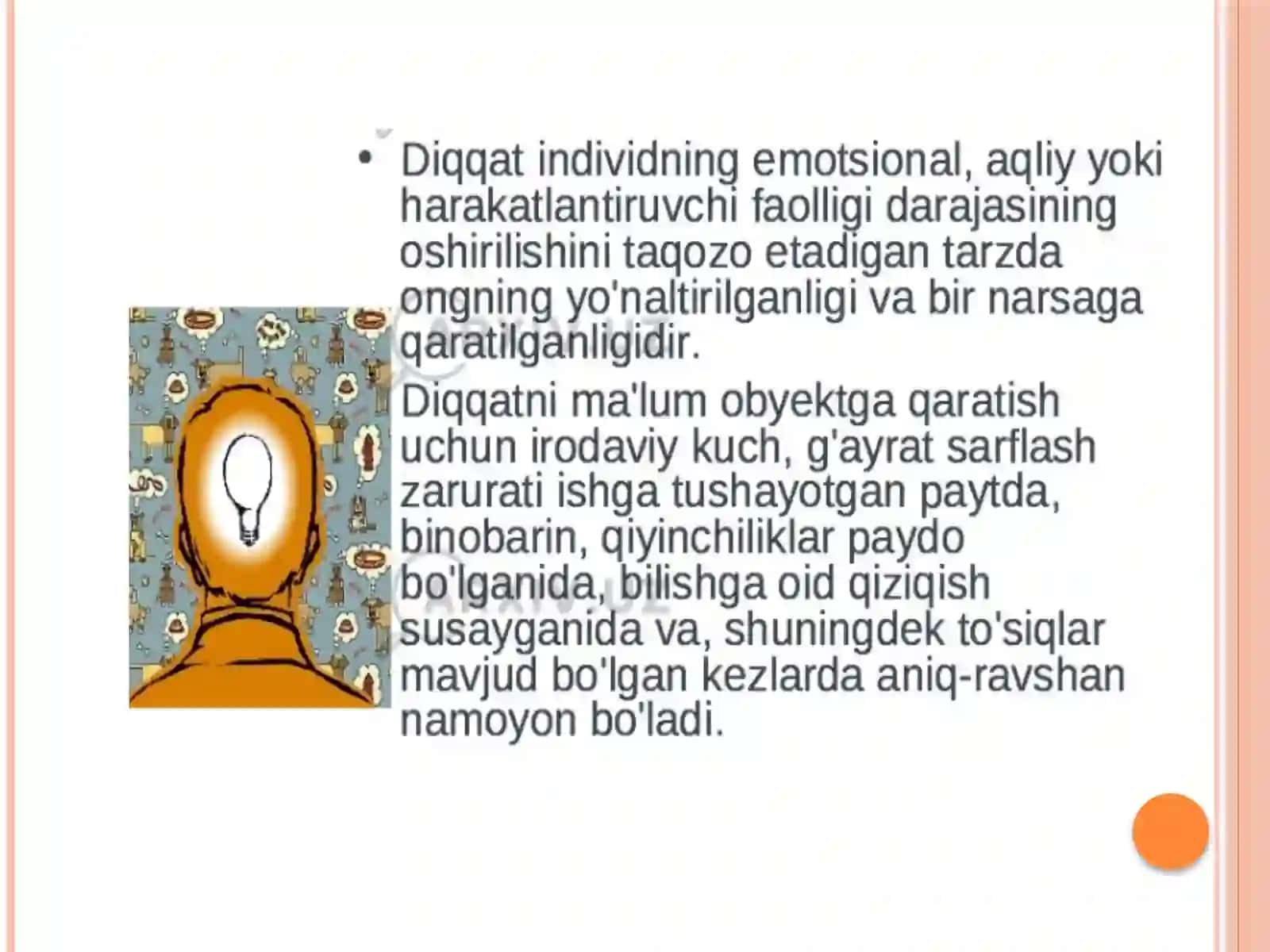 Diqqat va Xotira – psixik jarayon sifatida 4