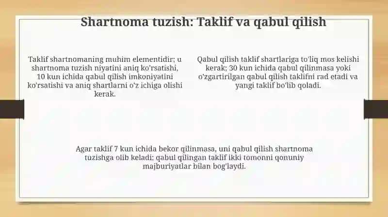 Xo'jalik shartnomalari 4