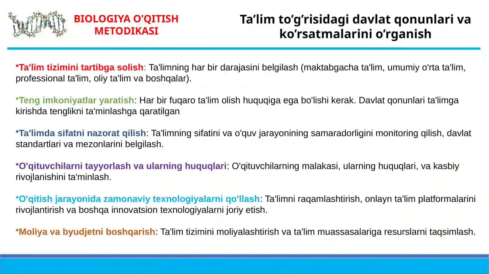 BIOLOGIYA O’QITISH METODIKASI 4
