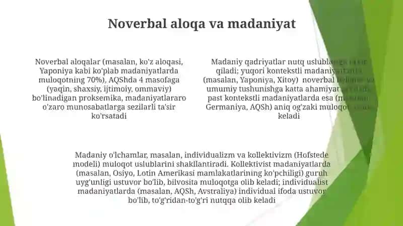 Madaniy qadriyatlar va ularning soʻzlashuvda ifodalanishi 4