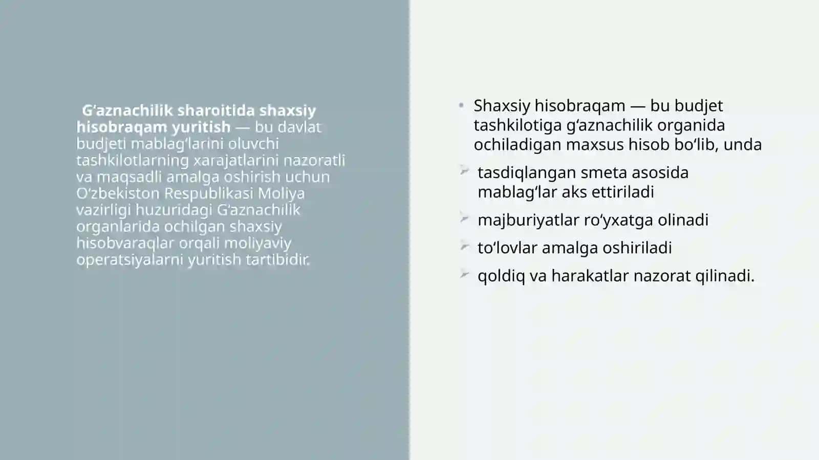 Gaznachilik sharoitida shaxsiy gʻazna hisob raqamlarini yaratish tartibi 4