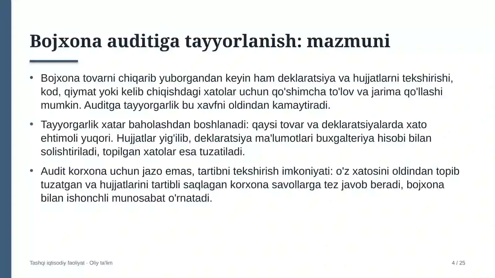 tuman gazetalarida bojxona auditiga tayyorlanish 2541 4
