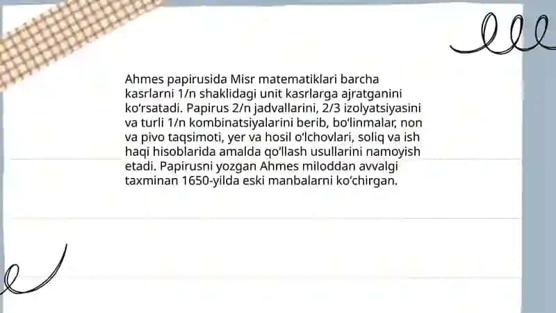 Manfiy son va kasr tushunchasining vujudga kelishi haqida tarixiy maʼlumot 4