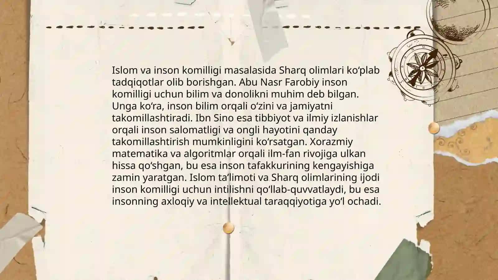 Sharq mutafakkirlarining islom dinining inson kamolotiga ta'siri haqidagi g'oyalari 4