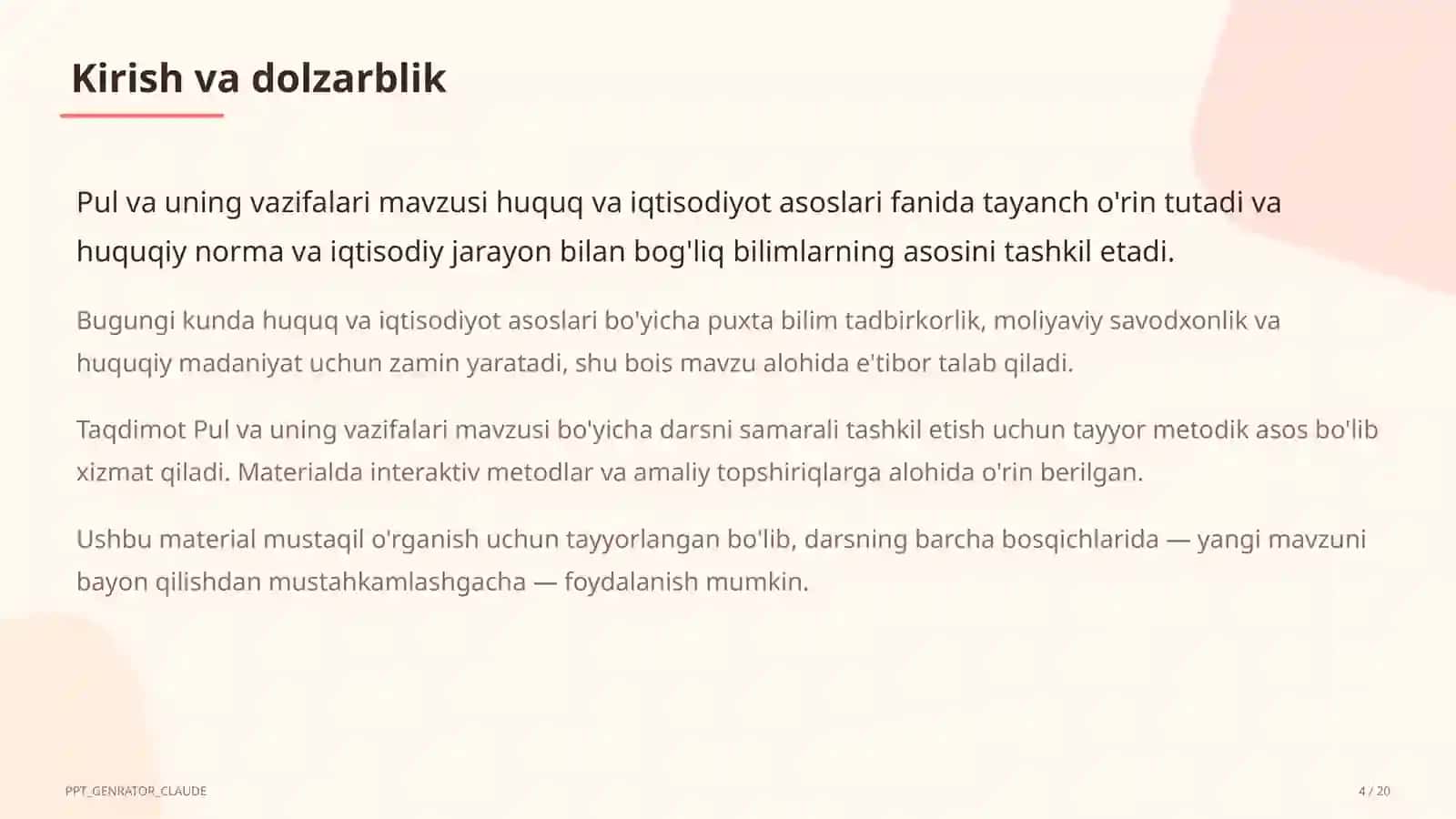 Huquq va iqtisodiyot asoslari (9–11) 4