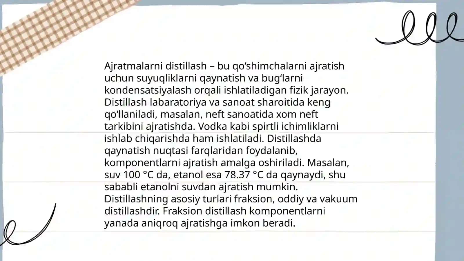 Obʼyektlardan ajratib olingan ajratmalarni yot moddalardan tozalash usullari 4