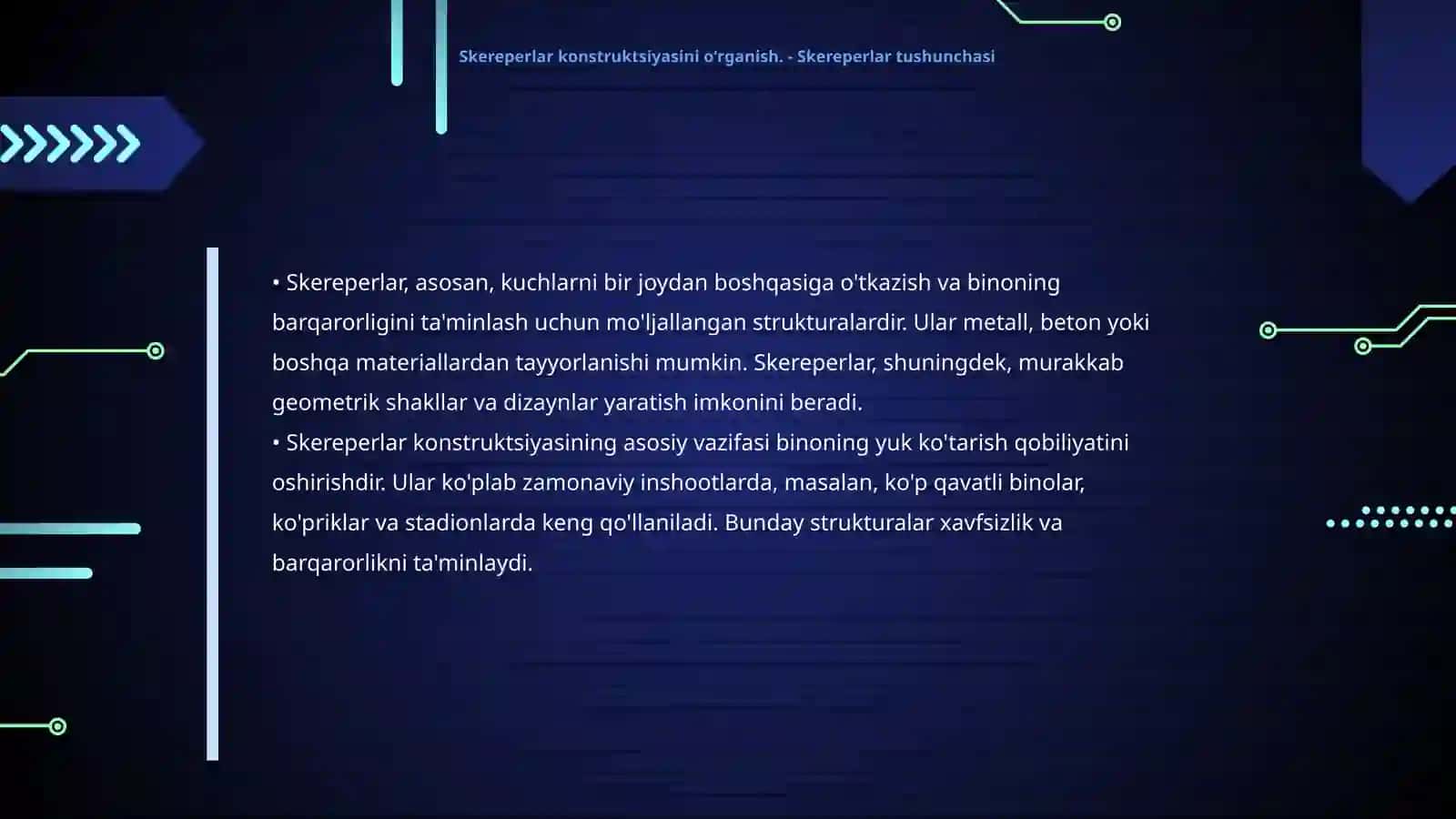 Skereperlar konstruktsiyasini oʻrganish 4