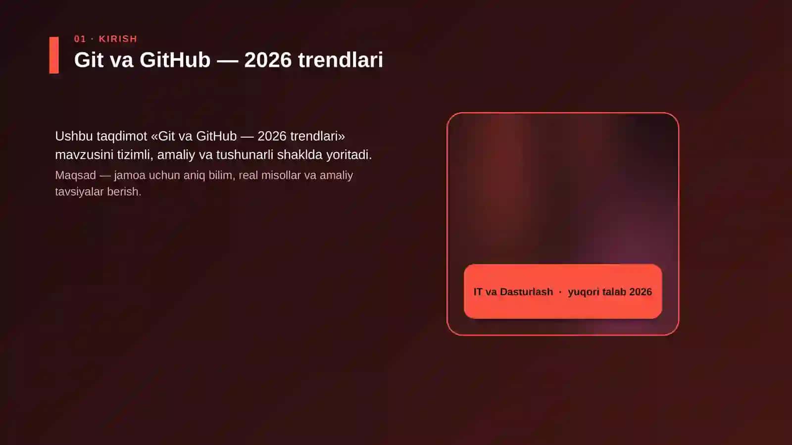 Git va GitHub — 2026 trendlari 4