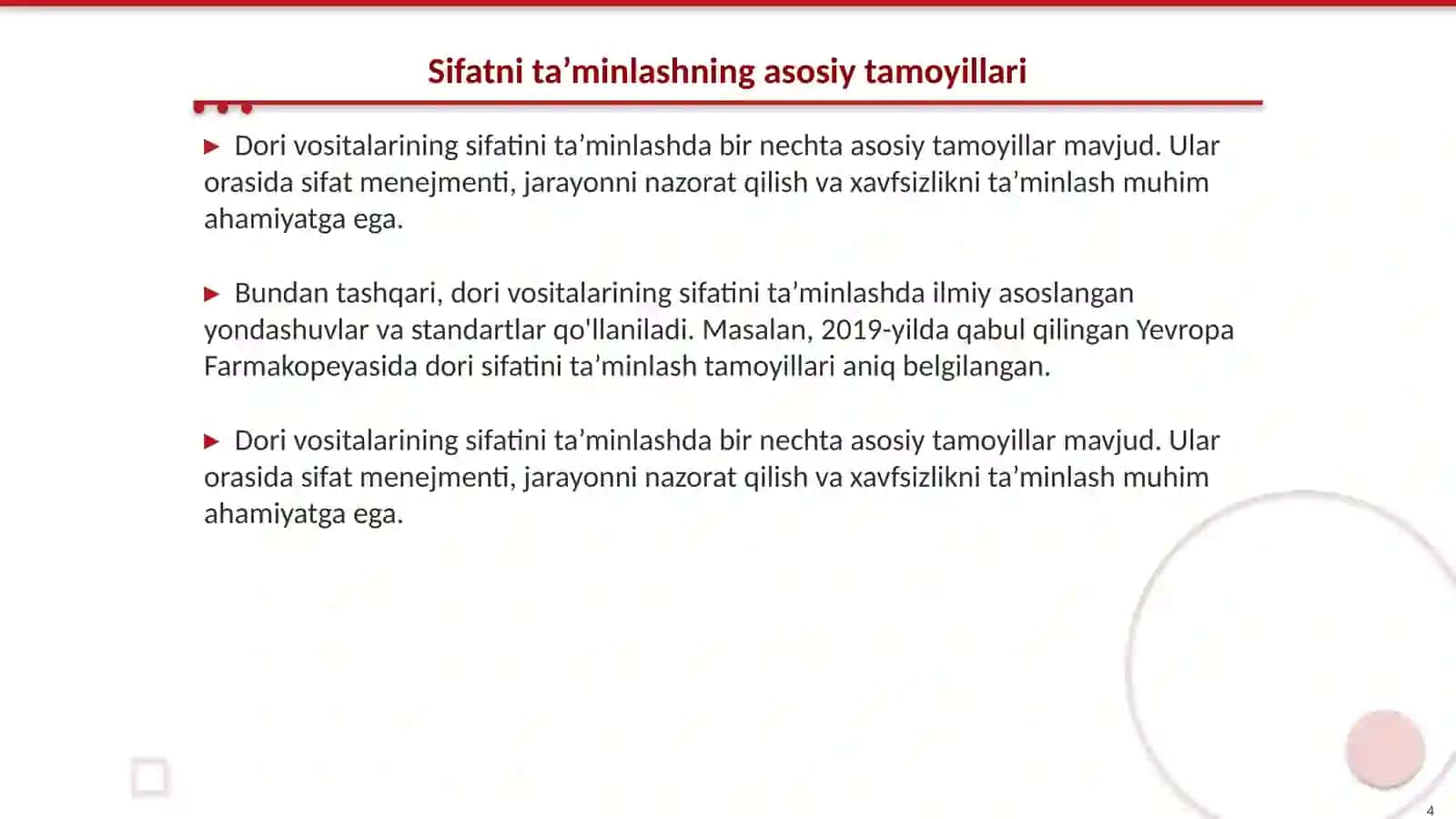 Dori Vositalarining Sifatini Ta’minlash Konsepsiyasi 4