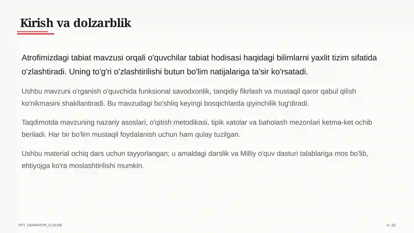 Atrofimizdagi tabiat (1-sinf) 4