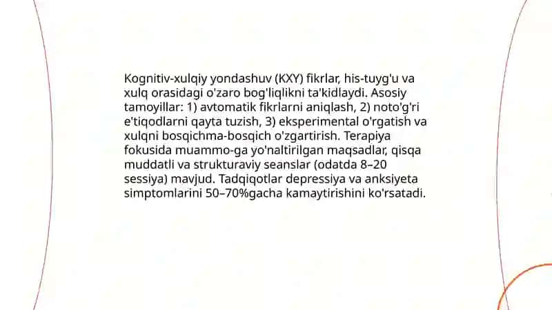 Sogʻlom xulq-atvor psixologik modeli 4