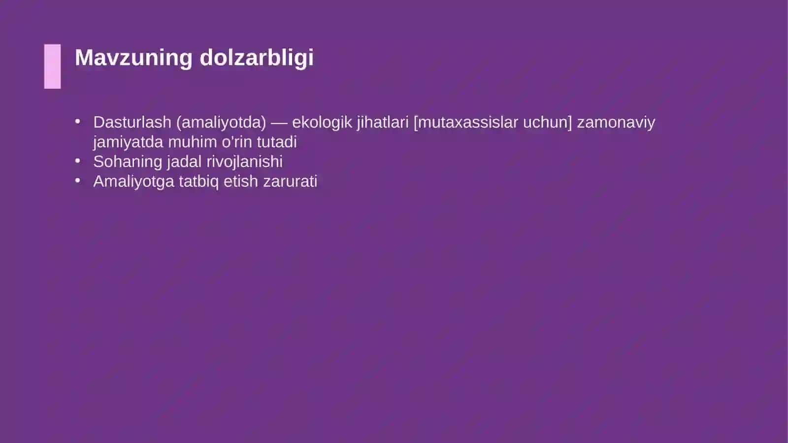 Dasturlash (amaliyotda) — ekologik jihatlari [mutaxassislar uchun] 4