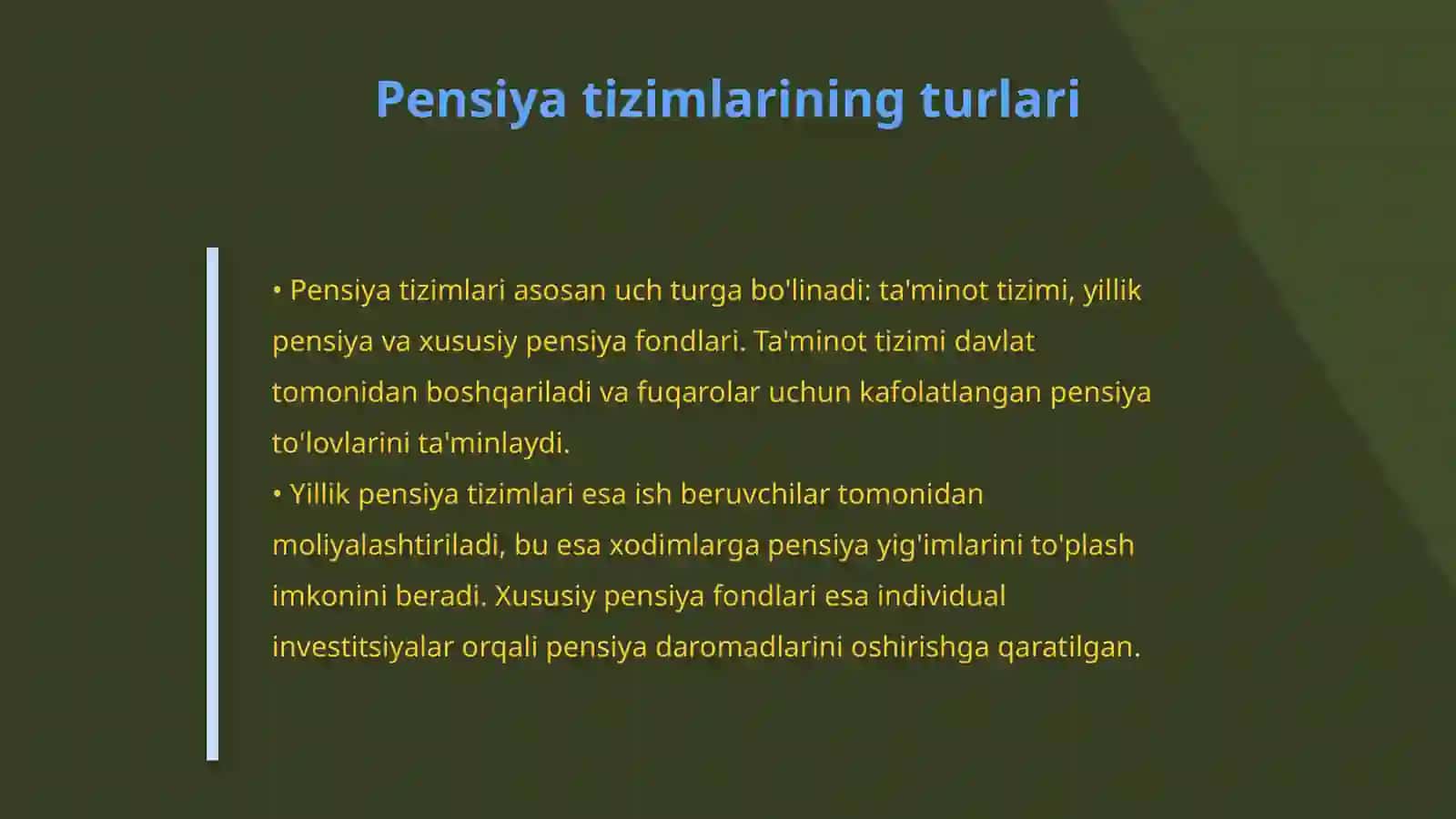 Xorijiy mamlajatlar pensiya tizimlari 4