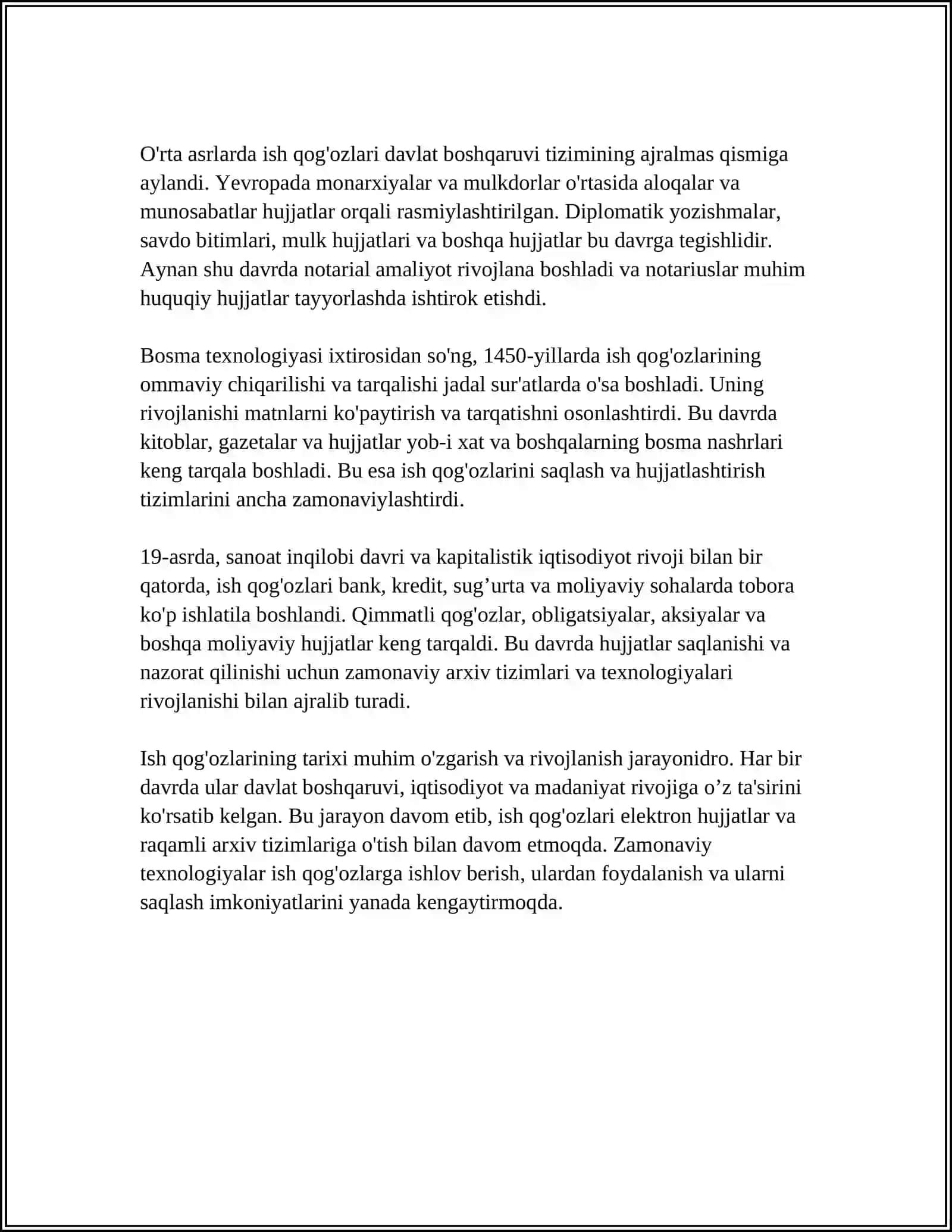 ISH QOGʻOZLARINING TARKIBI VA TURLARI 4