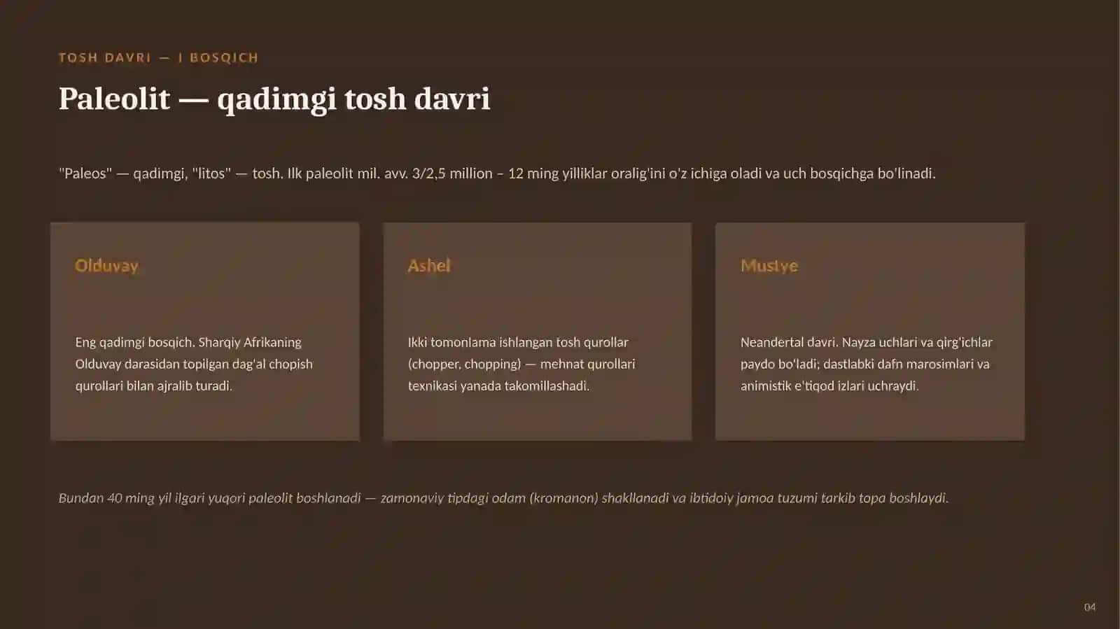 TARIX — ENG QADIMGI DAVR 4