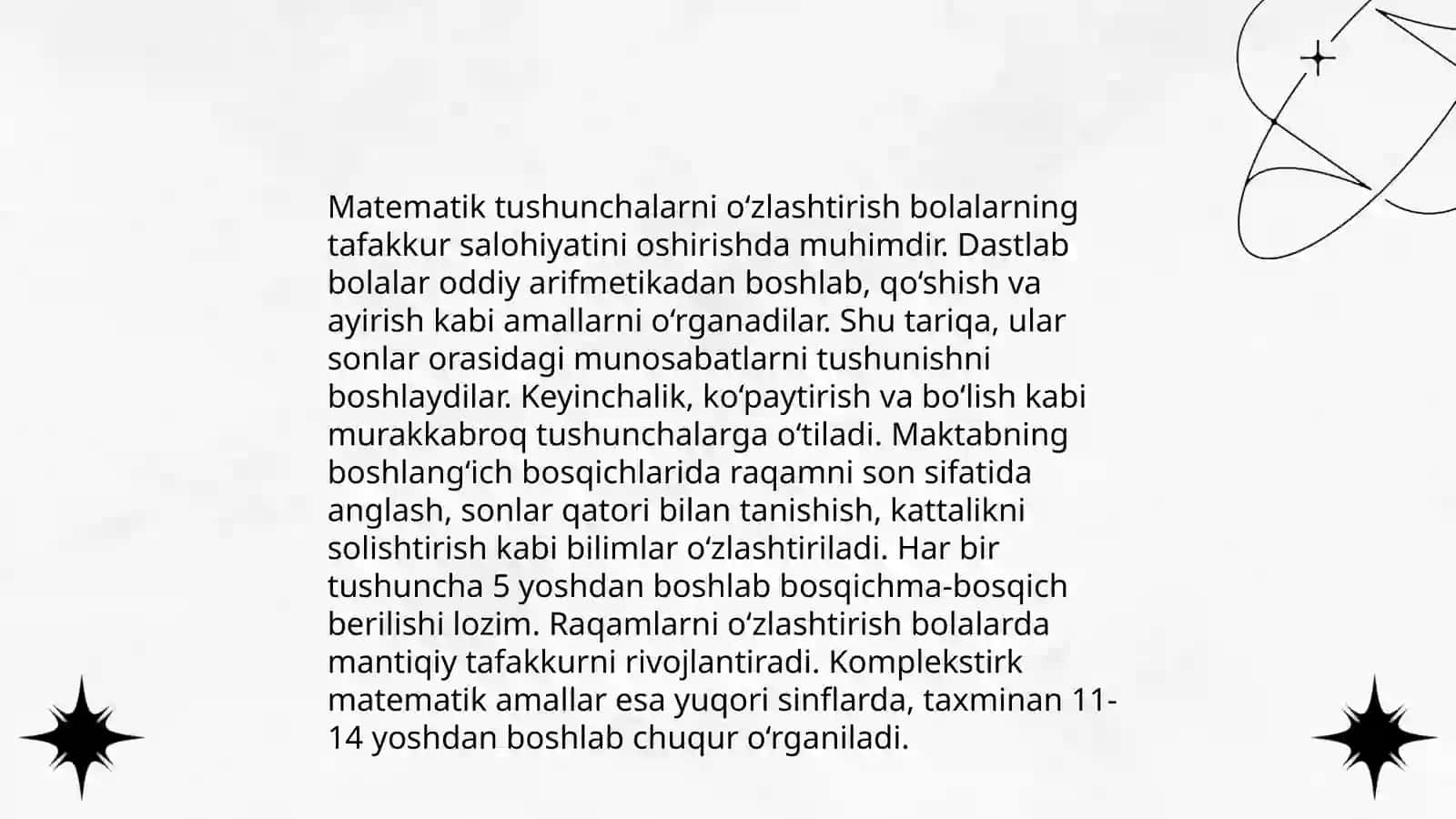 BOLANING AQLIY RIVOJLANISHINI YORITADIGAN KO‘RSATGICHLAR 4