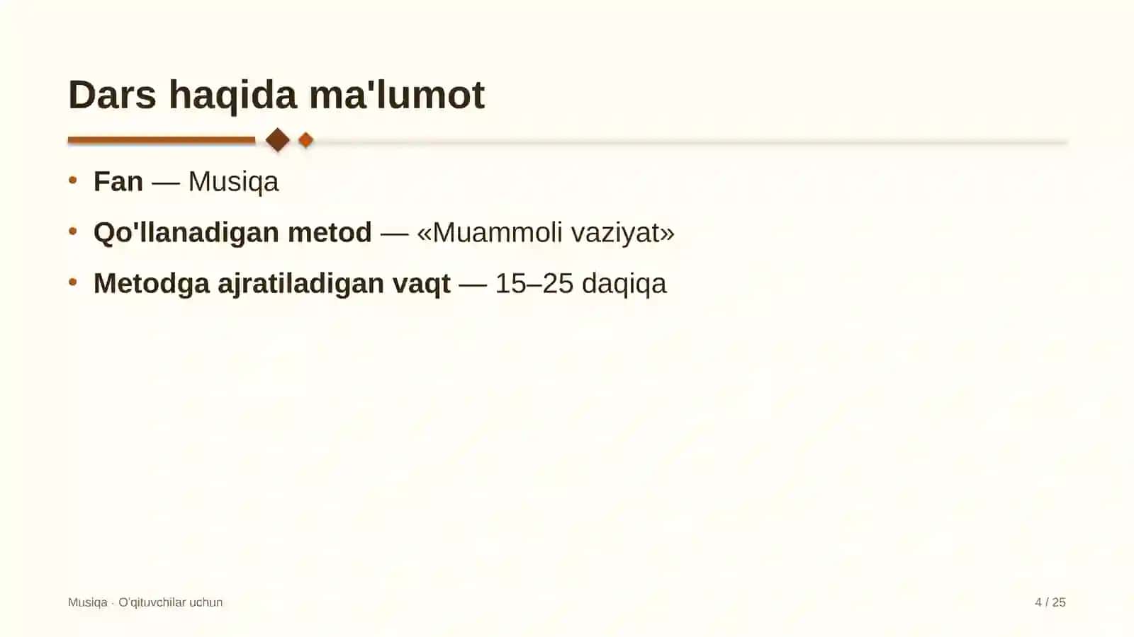 musiqa darslarida muammoli vaziyat metodidan foydalanish 7704 4