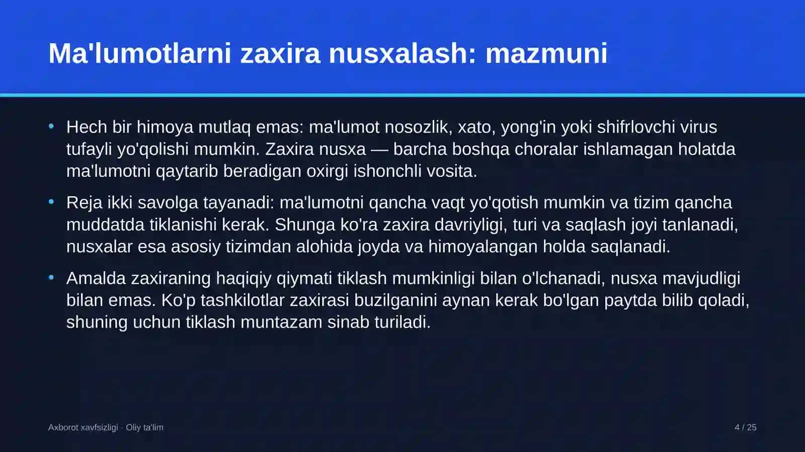 qishloq xo'jaligi mashinasozligida ma'lumotlarni zaxira nusxalash 3754 4