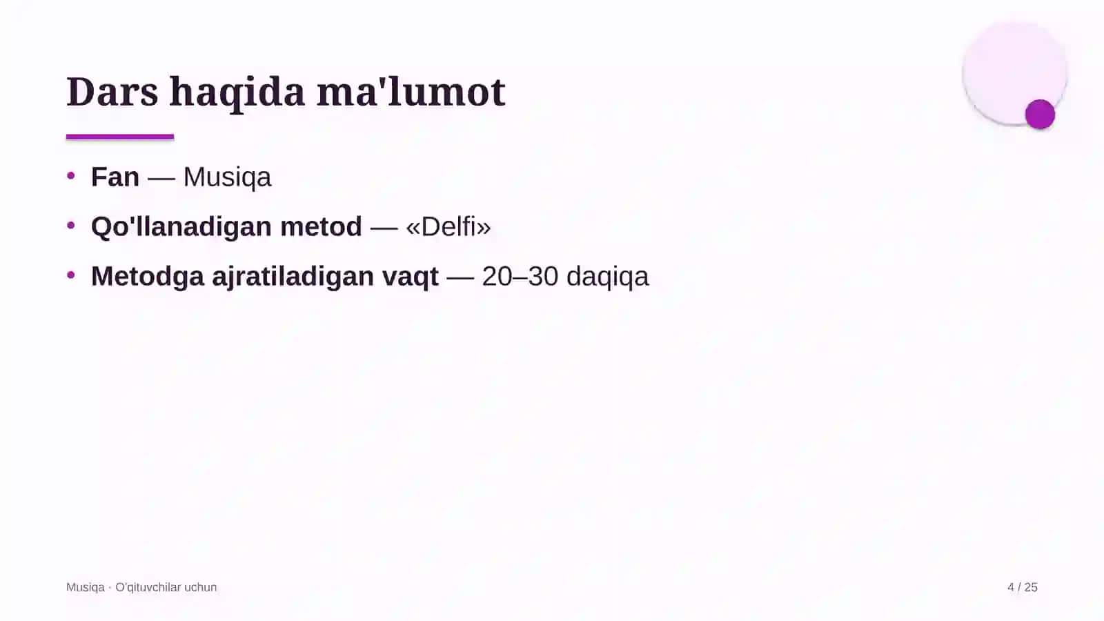 musiqa darslarida delfi metodidan foydalanish 5017 4