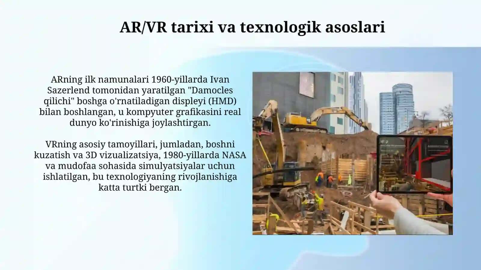 AR/VR texnologiyalari Ta'rif va asosiy tushunchalar 4