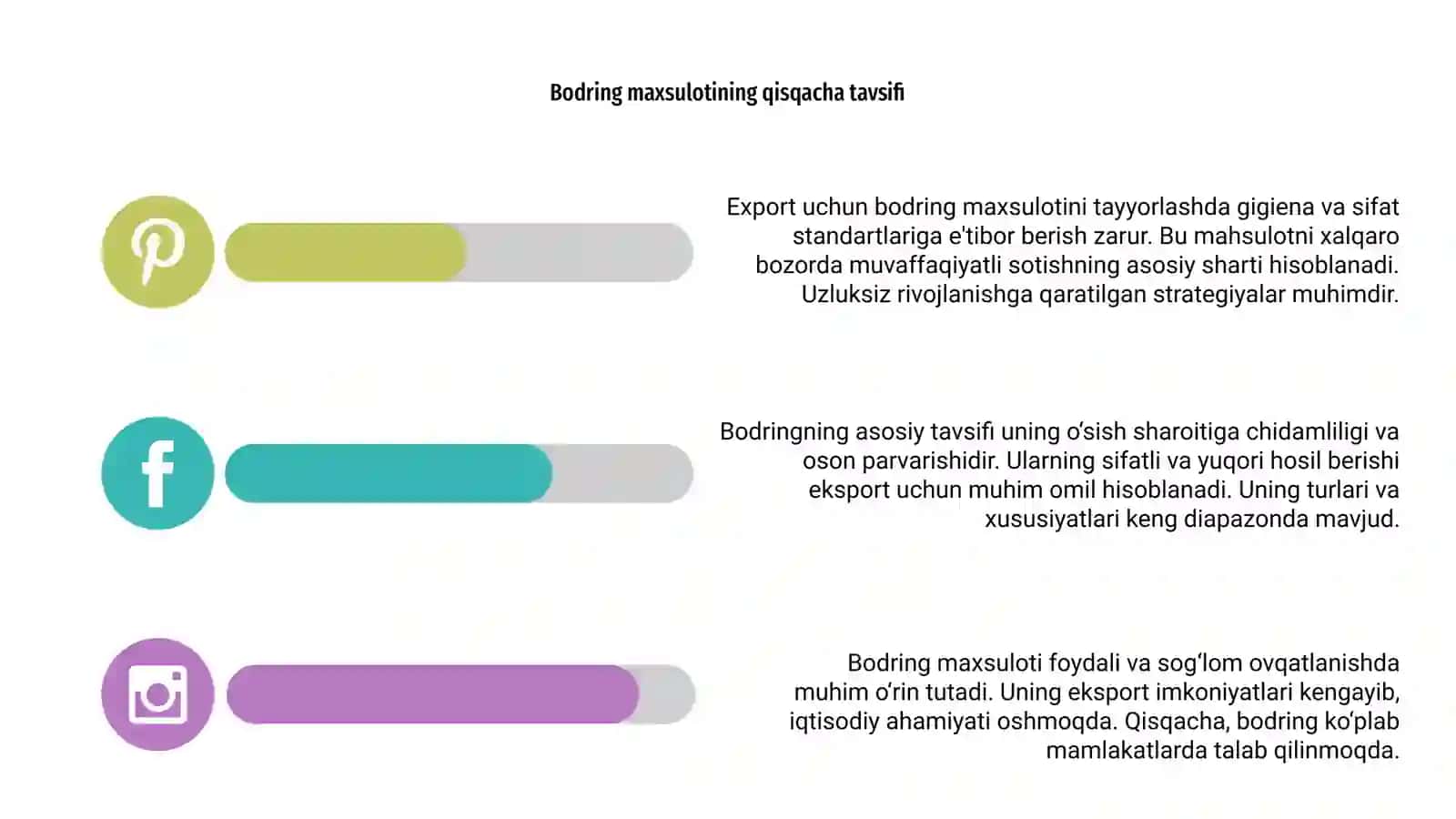 Bodring maxsuloti eksportga tayyorlagan 4