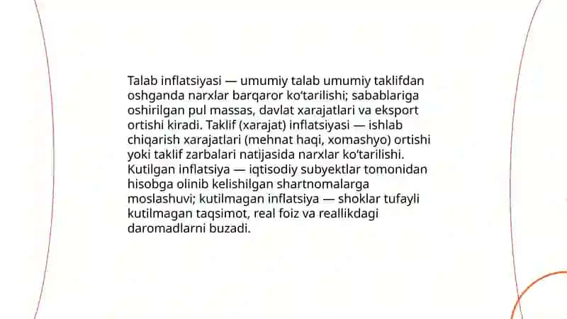 Inflatsiyaning mohiyati va hisoblanish usullari 4