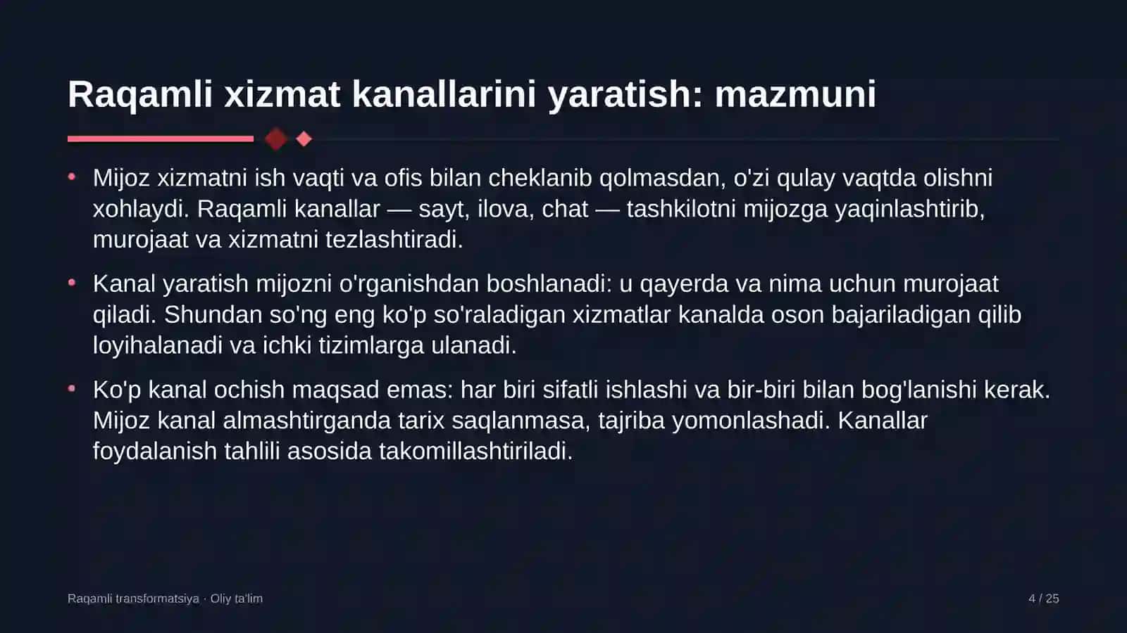 Kovorking markazlarida mijozlar uchun raqamli xizmat kanallarini yaratish 4