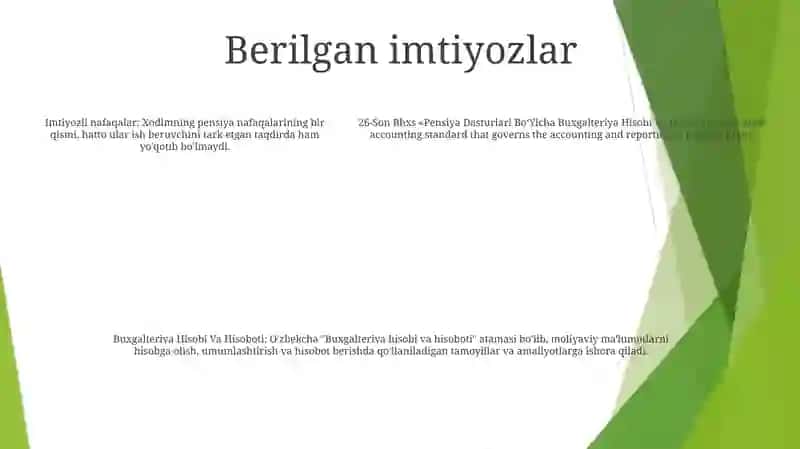26-Son Bhxs «Pеnsiya Dаsturlаri Bo‘Yichа Buxgаltеriya Hisobi Vа Hisoboti» 4