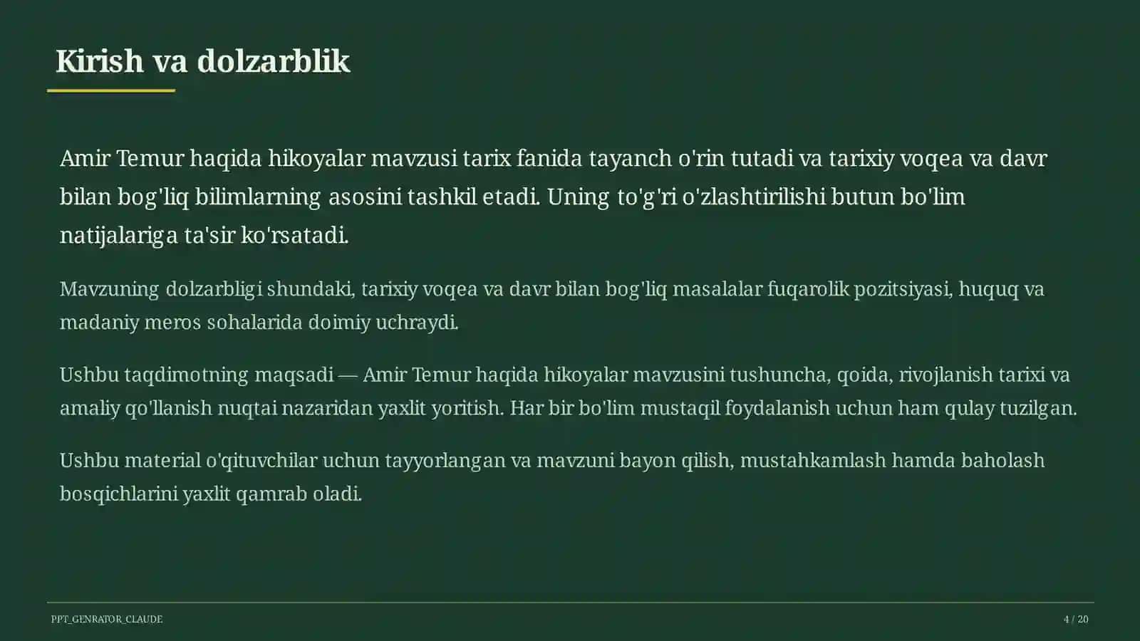 Amir Temur haqida hikoyalar (5-sinf) 4