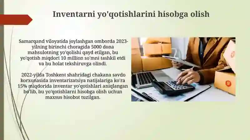 Inventarni qayta baholash 4