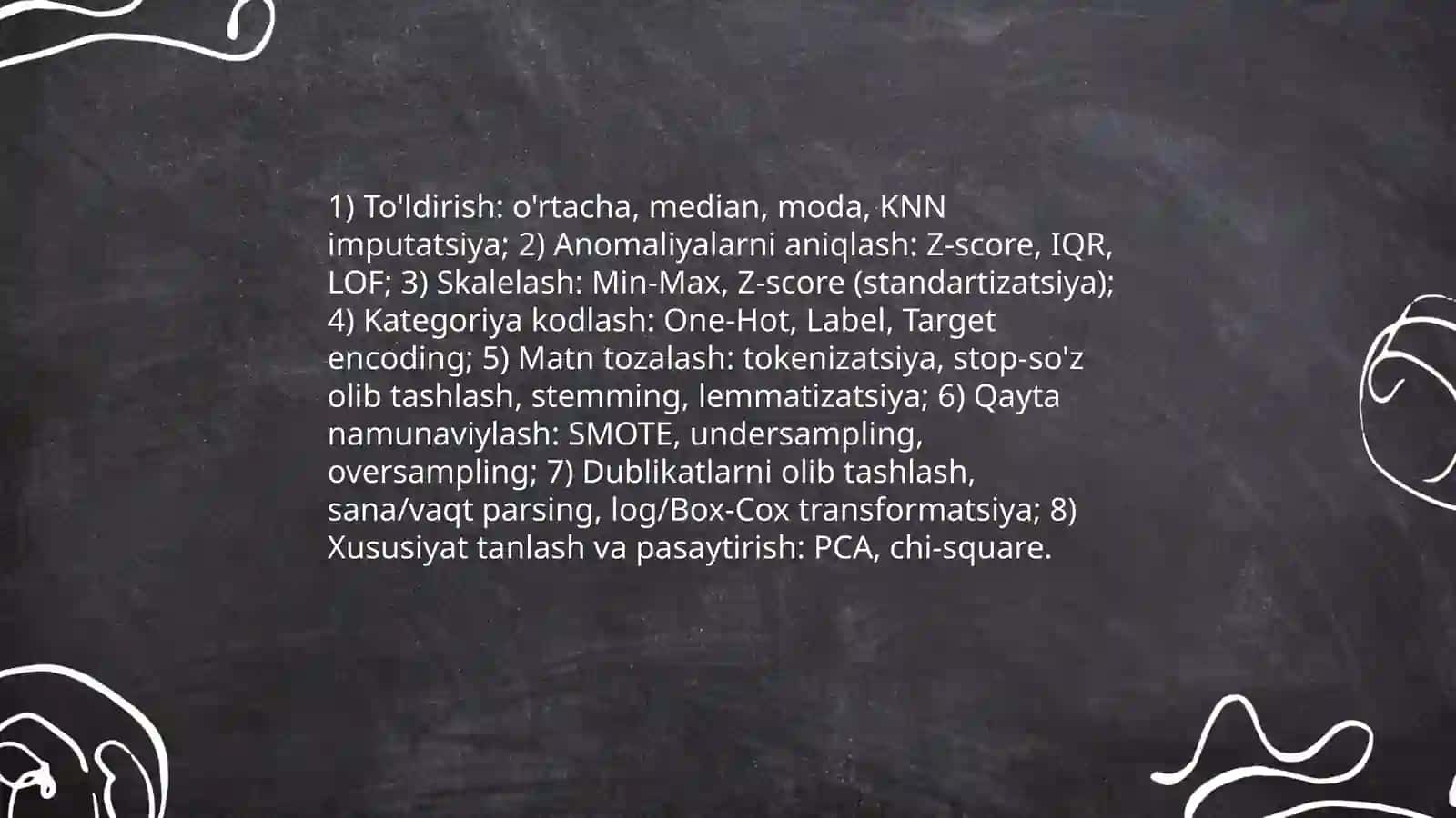 Ma'lumotlarning intellektual tahlili 4
