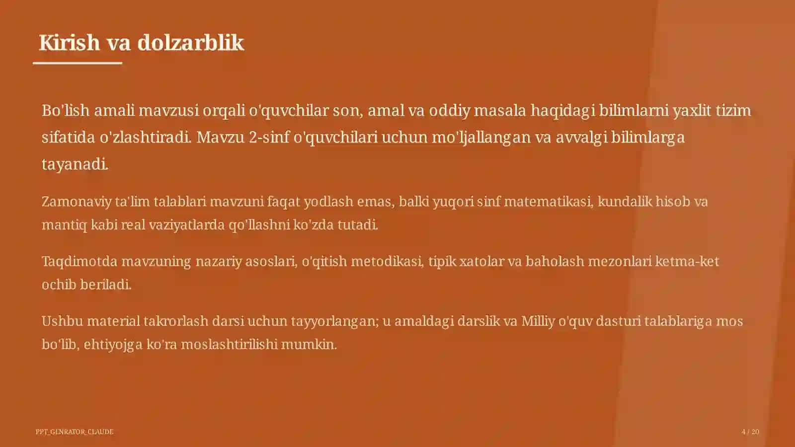 Bo'lish amali (2-sinf) 4