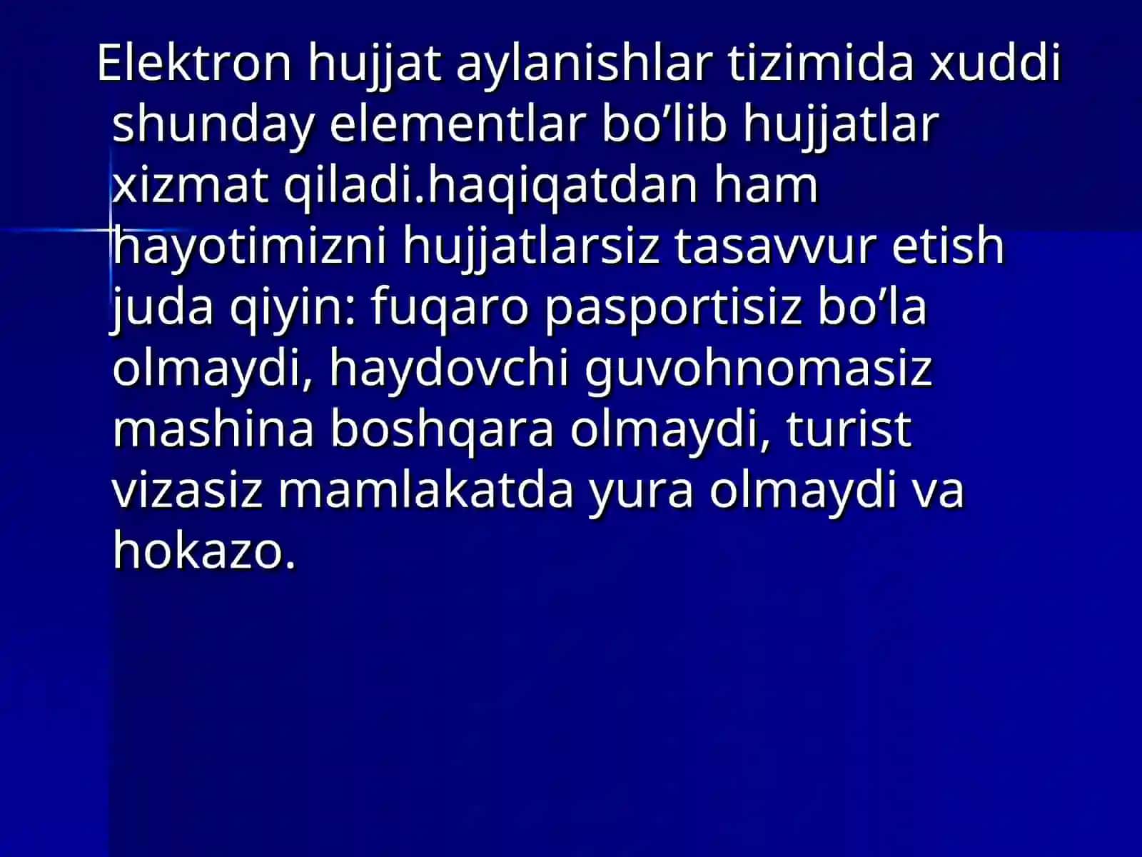 Elektron hujjat aylanishalar tizimi 4