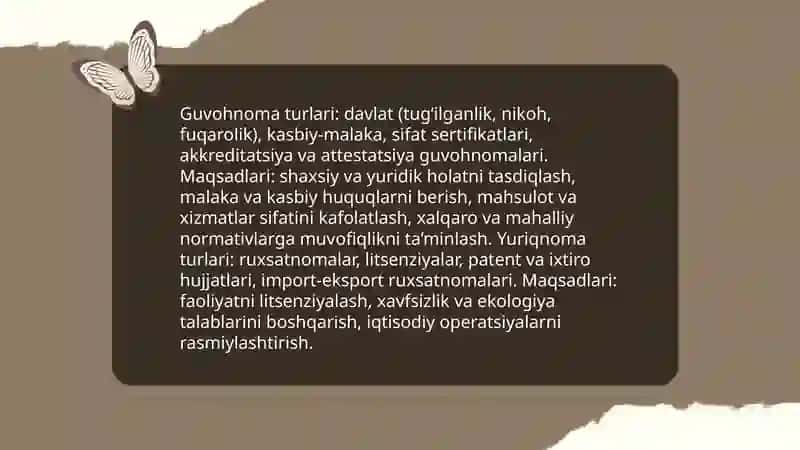 Guvohnoma va yuriqnomani tayyorlanish tartibi 4