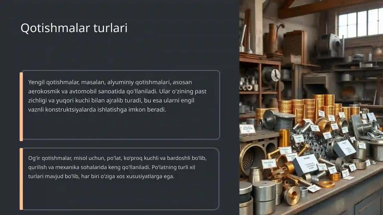 Qotishmalar va ularning turlari 4