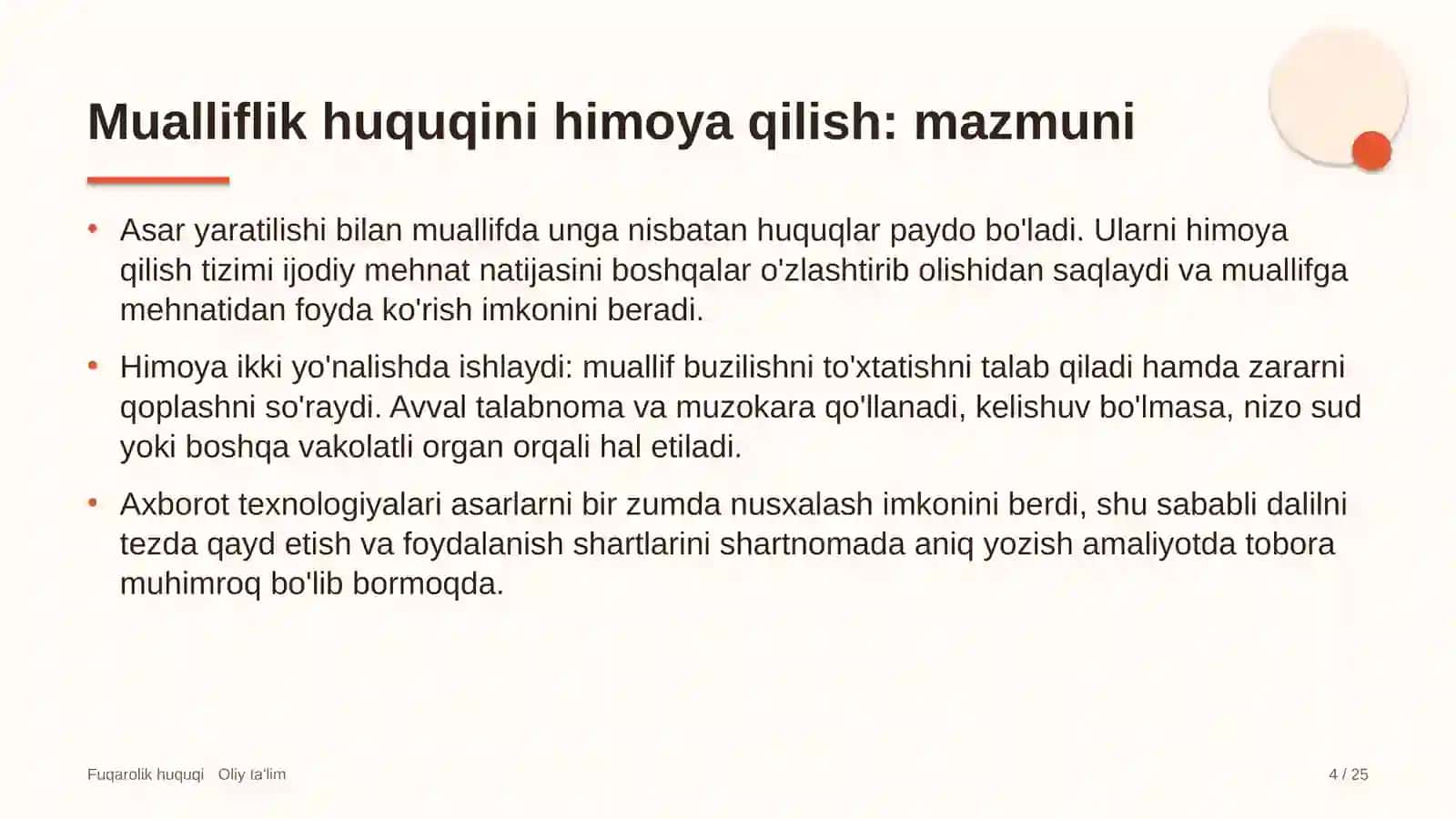 Kitob do'konlarida mualliflik huquqini himoya qilish 4