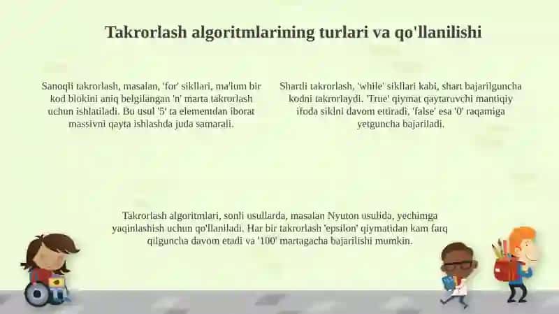 Takrorlash algoritmi 4