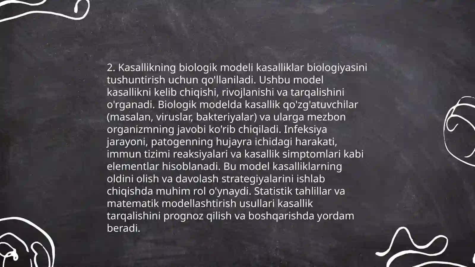Kasallikni model sifatida umumiy tushunchasi 4